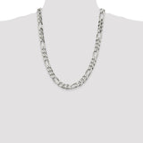 Sterling Silver 10.75mm Figaro Chain-WBC-QFG300-24