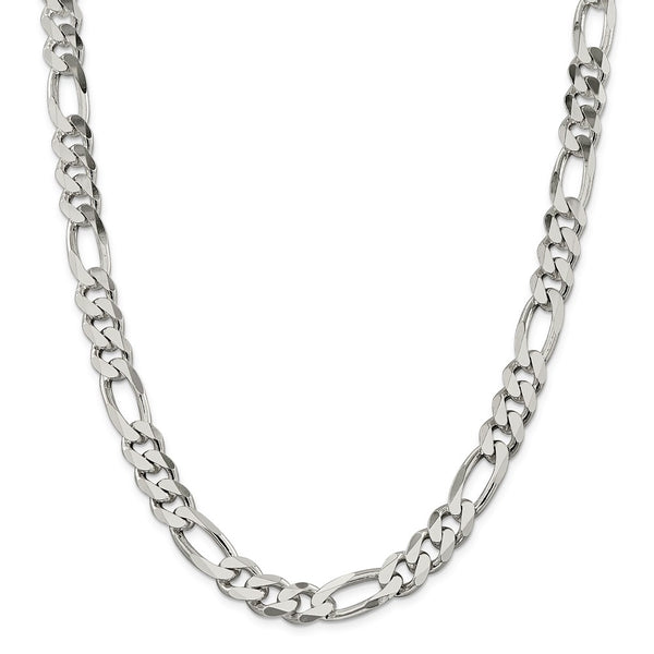 Sterling Silver 10.75mm Figaro Chain-WBC-QFG300-28