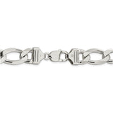 Sterling Silver 13.5mm Figaro Chain-WBC-QFG350-22