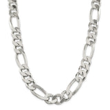 Sterling Silver 15mm Figaro Chain-WBC-QFG400-24