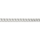 Sterling Silver 6.75mm Flat Open Curb Chain-WBC-QFOC250-8