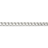 Sterling Silver 6.75mm Flat Open Curb Chain-WBC-QFOC250-24