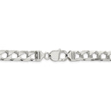 Sterling Silver 8.6mm Flat Open Curb Chain-WBC-QFOC300-8