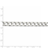 Sterling Silver 8.6mm Flat Open Curb Chain-WBC-QFOC300-8