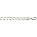 Sterling Silver 10.3mm Flat Open Curb Chain-WBC-QFOC350-26