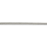 Sterling Silver 2.5mm Diamond-cut Round Franco Chain-WBC-QFR250-24