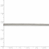 Sterling Silver 2.5mm Diamond-cut Round Franco Chain-WBC-QFR250-24