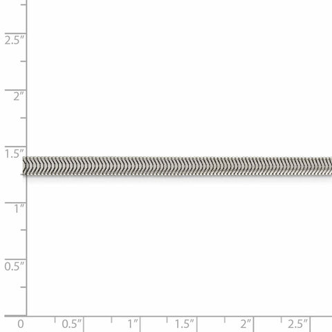 Sterling Silver 4.2mm Flat Oval Snake Chain-WBC-QFS6-26