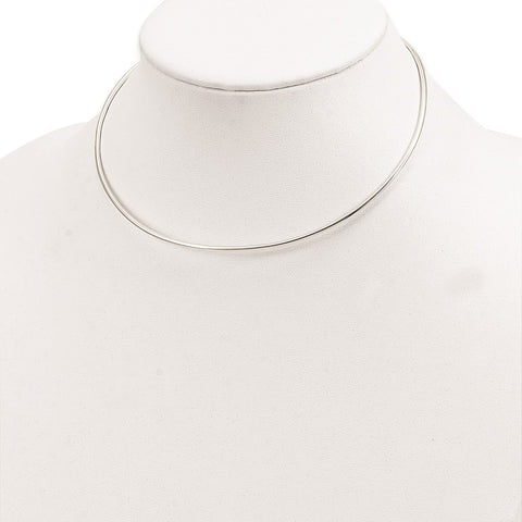 Sterling Silver Neck Collar Necklace-WBC-QG1068
