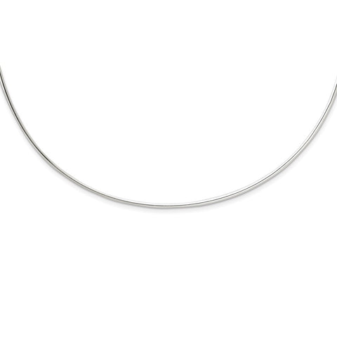 Sterling Silver Neck Collar Necklace-WBC-QG1068