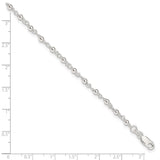 Sterling Silver Fancy Bead Anklet-WBC-QG1361-10