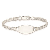 Sterling Silver Childrens 5in Plus 1in Ext ID Bracelet-WBC-QG1652-6