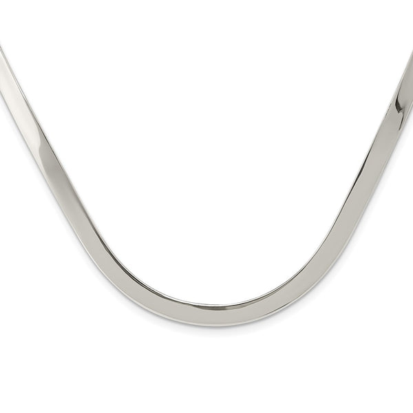 Sterling Silver 5mm Polished Neck Collar-WBC-QG1724