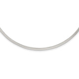 Sterling Silver Polished 3mm Neck Collar-WBC-QG1745