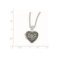 Sterling Silver Marcasite Heart Locket w/Chain Necklace-WBC-QG1942-18