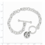 Sterling Silver Soccer Ball Bracelet-WBC-QG2187-7.75