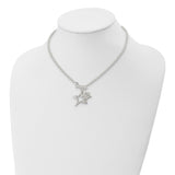 Sterling Silver Fancy Stars Necklace-WBC-QG2472-16