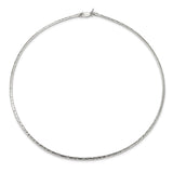 Sterling Silver Hammered Reversible 2.5mm Cubetto Chain-WBC-QG2659-18