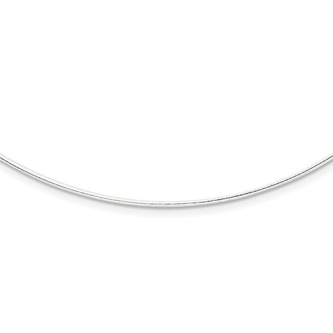Sterling Silver 1.35mm w/ 2in extender Neckwire Chain-WBC-QG2662-16
