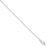 Sterling Silver Polished 9in Plus 1.5in ext. Anklet-WBC-QG2754-9
