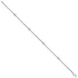 Sterling Silver 9 inch Anklet-WBC-QG2766-9