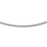 Sterling Silver Rhodium Plated CZ 36in Necklace-WBC-QG3484-36