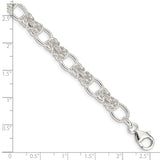 Sterling Silver Polished Fancy Link Bracelet-WBC-QG3583-7.75