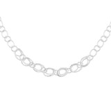 Sterling Silver Polished Fancy Circle 18in Necklace-WBC-QG3743-18