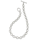 Sterling Silver Polished Fancy Link Necklace-WBC-QG3892-18