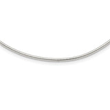 Sterling Silver Round 2mm w/2in. Ext Neckwire Chain-WBC-QG4221-16