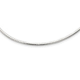 Sterling Silver 3mm Cubetto Necklace-WBC-QG4222-16