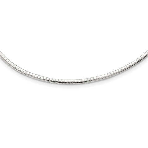 Sterling Silver 3mm Cubetto Necklace-WBC-QG4222-16