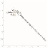 Sterling Silver Palm Tree Anklet-WBC-QG426-9