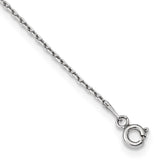 Sterling Silver Rhodium-plated 16-Station CZ Polished Necklace-WBC-QG4285-36
