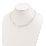 Sterling Silver Polished Link Necklace-WBC-QG5360-18