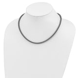 Sterling Silver Antiqued 4.5mm Corona Chain Necklace-WBC-QG5374-18