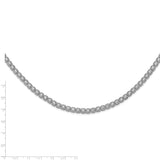 Sterling Silver CZ 17in Necklace-WBC-QG5622-17