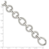 Sterling Silver Polished Fancy Link Bracelet-WBC-QG5826-8