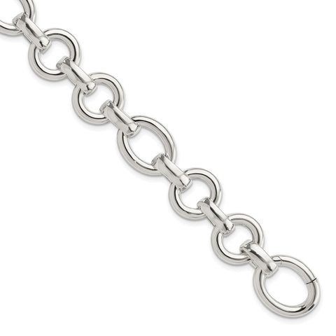 Sterling Silver Polished Fancy Link Bracelet-WBC-QG5826-8