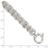 Sterling Silver Polished Fancy Link Bracelet-WBC-QG5859-7.5