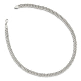 Sterling Silver Polished Fancy Circle Link 18.5in Necklace-WBC-QG5959-18.5