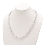 Sterling Silver Polished Fancy Link Necklace-WBC-QG5964-24