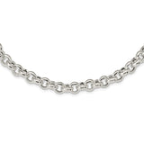 Sterling Silver Polished Fancy Link Necklace-WBC-QG5964-24