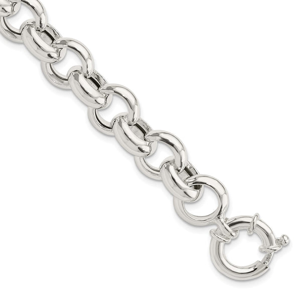 Sterling Silver Polished Fancy Link Bracelet-WBC-QG5964-8