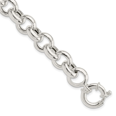 Sterling Silver Polished Fancy Link Bracelet-WBC-QG5964-8