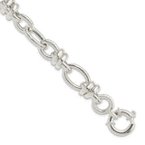 Sterling Silver Polished Fancy Link Bracelet-WBC-QG5965-8.5