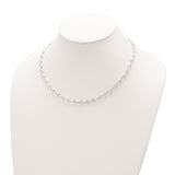 Sterling Silver Polished Fancy Link Necklace-WBC-QG5966-18