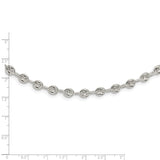 Sterling Silver Polished Fancy Link Necklace-WBC-QG5966-18