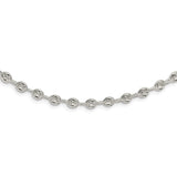 Sterling Silver Polished Fancy Link Necklace-WBC-QG5966-18