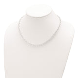 Sterling Silver Polished Fancy Link Necklace-WBC-QG5969-18